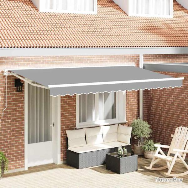 Cadre d'auvent R�glable Blanc 4 x 2 m Acier