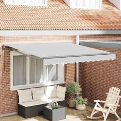 Cadre d'auvent R&eacute;glable Anthracite 3,5 x 2,5 m Acier