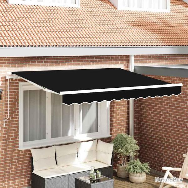 Toile de rechange pour auvent Noir 3,5 x 2,5 m Polyester