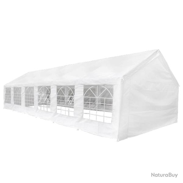 Tissu de tente sans cadre Blanc 12 x 6 m PE