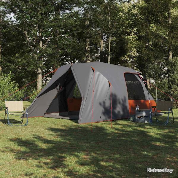 Tente D�me 6-Personnes Gris et orange 500 x 314 x 206 cm