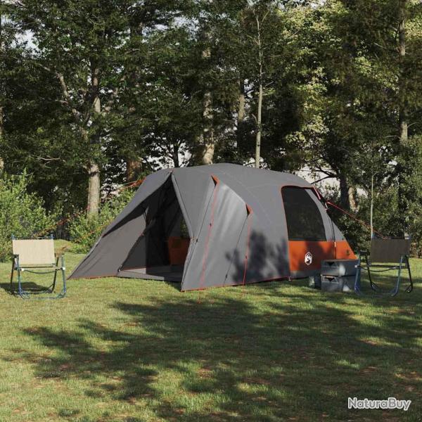 Tente D�me 4-Personnes Gris et orange 455 x 252 x 178 cm
