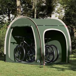 Tente de rangement pour v&eacute;los avec toit Vert 218 x 156 x 180 cm