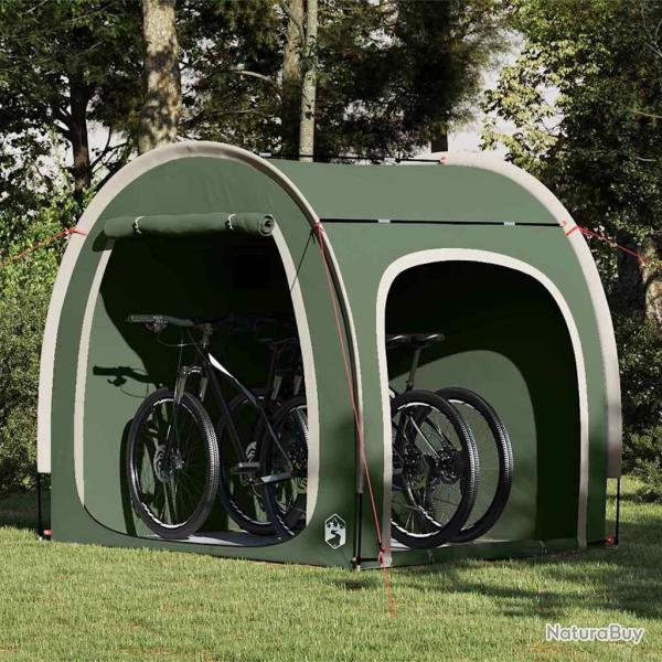 Tente de rangement pour v�los avec toit Vert 218 x 156 x 180 cm