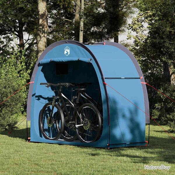 Tente de rangement pour v�los avec toit Bleu 210 x 90 x 174 cm