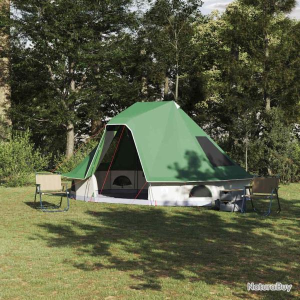 Tente Tipi avec toit Vert 466 x 310 x 240 cm taffetas