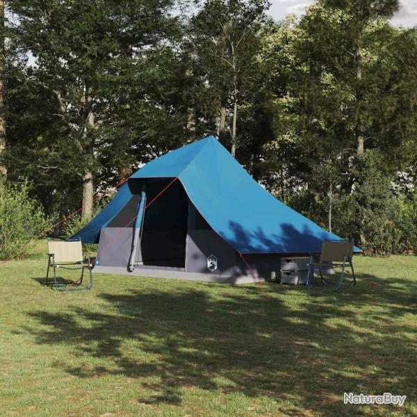 Tente Tipi avec toit Bleu 364 x 281 x 257 cm taffetas