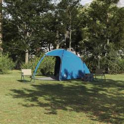 Tente Cabane avec toit Bleu 370 x 230 x 185 cm taffetas