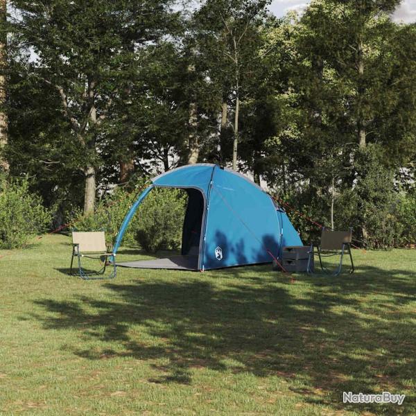 Tente Cabane avec toit Bleu 370 x 230 x 185 cm taffetas