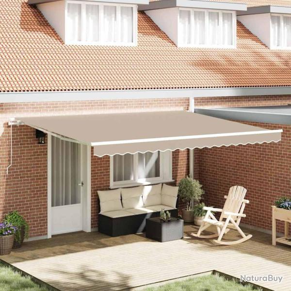 Toile de rechange pour auvent Beige 4,5 � 3 m Polyester