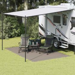 Tapis de tente Gris clair 400 x 250 cm Poly&eacute;thyl&egrave;ne