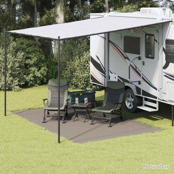 Tapis de tente Gris clair 400 x 250 cm Poly�thyl�ne