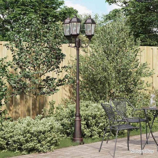 Lumi�re de jardin Bronze 61 x 53 x 235 cm Aluminium et verre