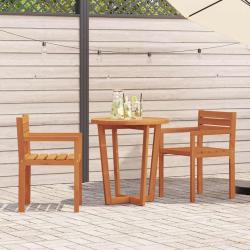 Chaises de jardin 2 pi&egrave;ces 50x53x80 cm Bois massif Acacia