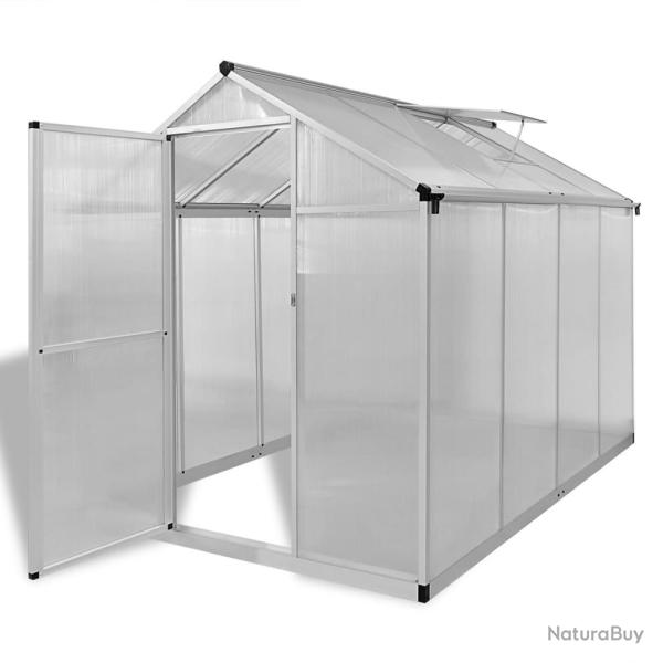 Serre renforc�e en aluminium avec cadre de base 4,6 m�