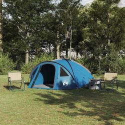 Tente de camping avec toit Bleu 308 x 268 x 130 cm Polyester