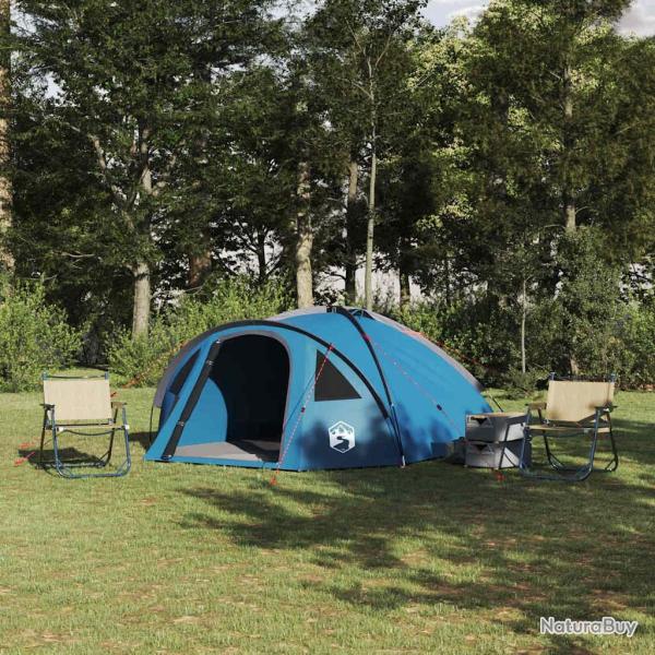 Tente de camping avec toit Bleu 308 x 268 x 130 cm Polyester