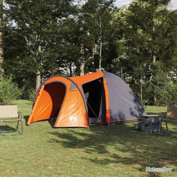 Tente D�me D�me avec toit Gris et orange 384 x 254 x 170 cm