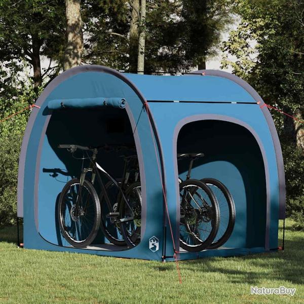 Tente de rangement pour v�los avec toit Bleu 218 x 156 x 180 cm