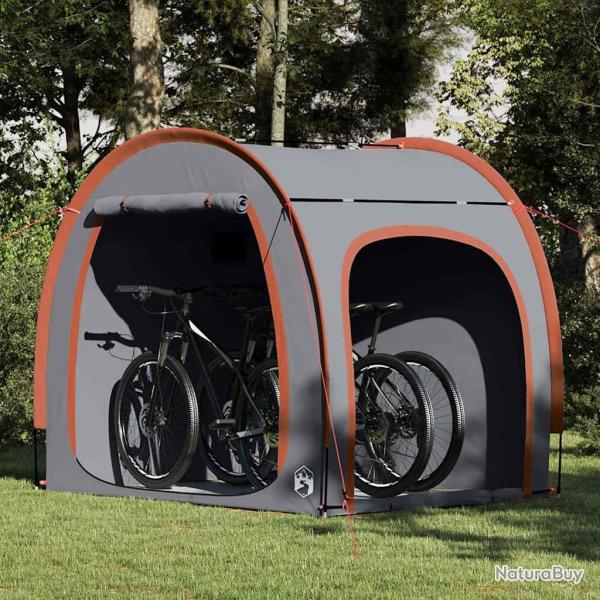 Tente de rangement pour v�los Gris et orange 218 x 156 x 180 cm