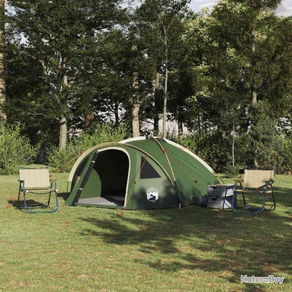 Tente de camping avec toit Vert 308 x 268 x 130 cm Polyester