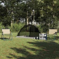 Tente avec toit avec stockage Gris et Noir 236 x 108 x 120 cm