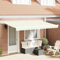Auvent R&eacute;tractable Cr&egrave;me 350 x 200 cm tissu