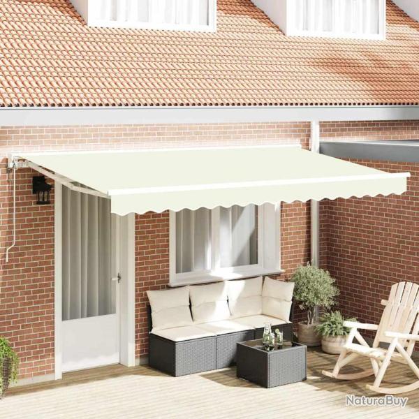 Cadre d'auvent Cr�me 350 x 200 cm Polyester avec rev�tement PU