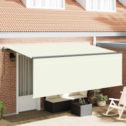 Auvent R&eacute;tractable Cr&egrave;me 350 x 200 cm Polyester et Aluminium