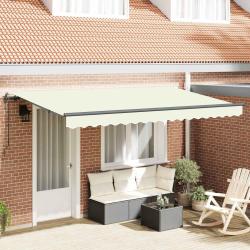 Auvent R&eacute;tractable Cr&egrave;me 350 x 200 cm tissu