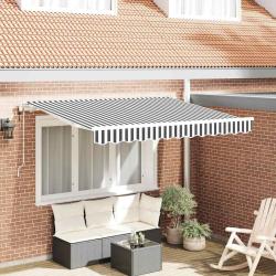 Auvent R&eacute;tractable Anthracite 350 x 200 cm tissu