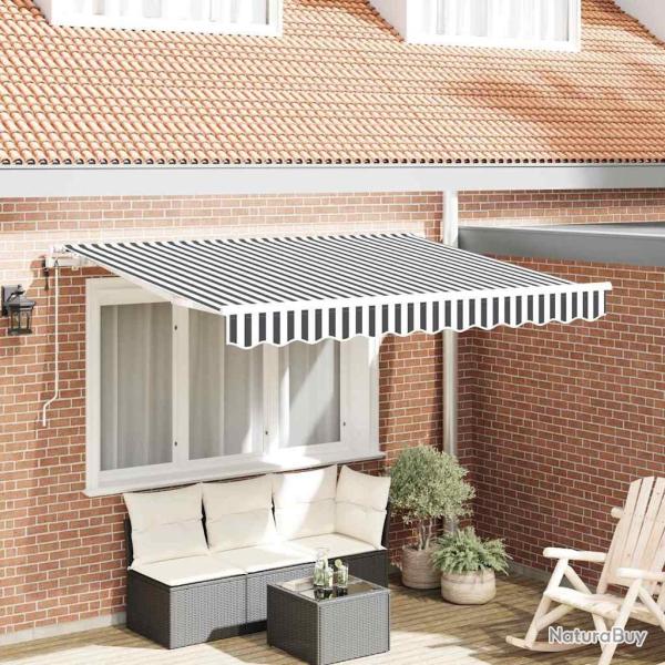 Auvent R�tractable Anthracite 350 x 200 cm tissu