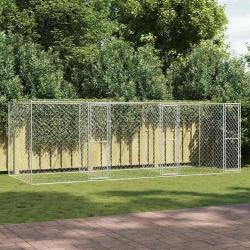 Cage pour chien Argent&eacute; 600 x 200 x 200 cm Acier galvanis&eacute;
