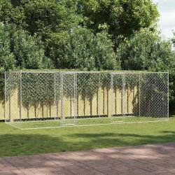 Cage pour chien Argent&eacute; 600 x 200 x 200 cm Acier galvanis&eacute;