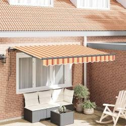 Auvent R&eacute;tractable Jaune 350 x 200 cm tissu