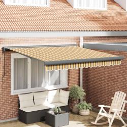 Auvent R&eacute;tractable Multicolore 300 x 250 cm Tissu et M&eacute;tal