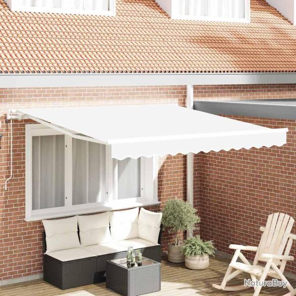 Auvent r�tractable �lectrique Blanc 350 x 250 cm