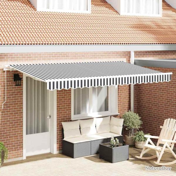 Auvent R�tractable Anthracite 400 x 200 cm tissu