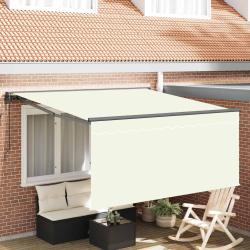 Auvent R&eacute;tractable Cr&egrave;me 300 x 250 cm Polyester et Aluminium