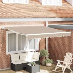 Auvent r&eacute;tractable &eacute;lectrique Beige 300 x 250 cm