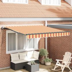 Auvent R&eacute;tractable Jaune et Orange 300 x 250 cm