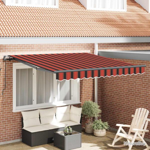 Auvent R�tractable orange et marron 300 x 250 cm