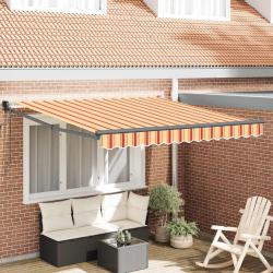 Auvent R&eacute;tractable Jaune et Orange 300 x 250 cm