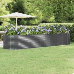 Lit sur&eacute;lev&eacute; de jardin Acier galvanis&eacute; Anthracite