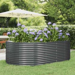 Jardini&egrave;re sur&eacute;lev&eacute;e Anthracite 212 x 140 x 68 cm Acier galvanis&eacute;