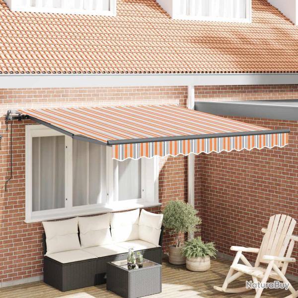 Auvent R�tractable Multicolore 300 x 250 cm Tissu et Aluminium