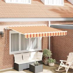 Auvent R&eacute;tractable Jaune 350 x 200 cm tissu