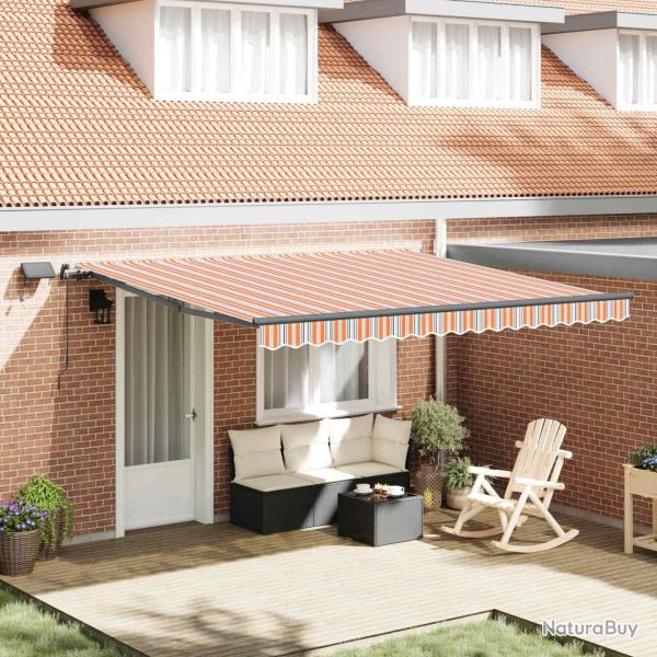 Auvent R�tractable Multicolore 400 �300 cm tissu