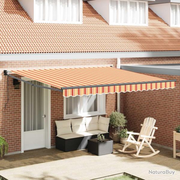 Auvent R�tractable Jaune et Orange 400 � 300 cm