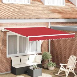Auvent r&eacute;tractable &eacute;lectrique Rouge 350 x 250 cm